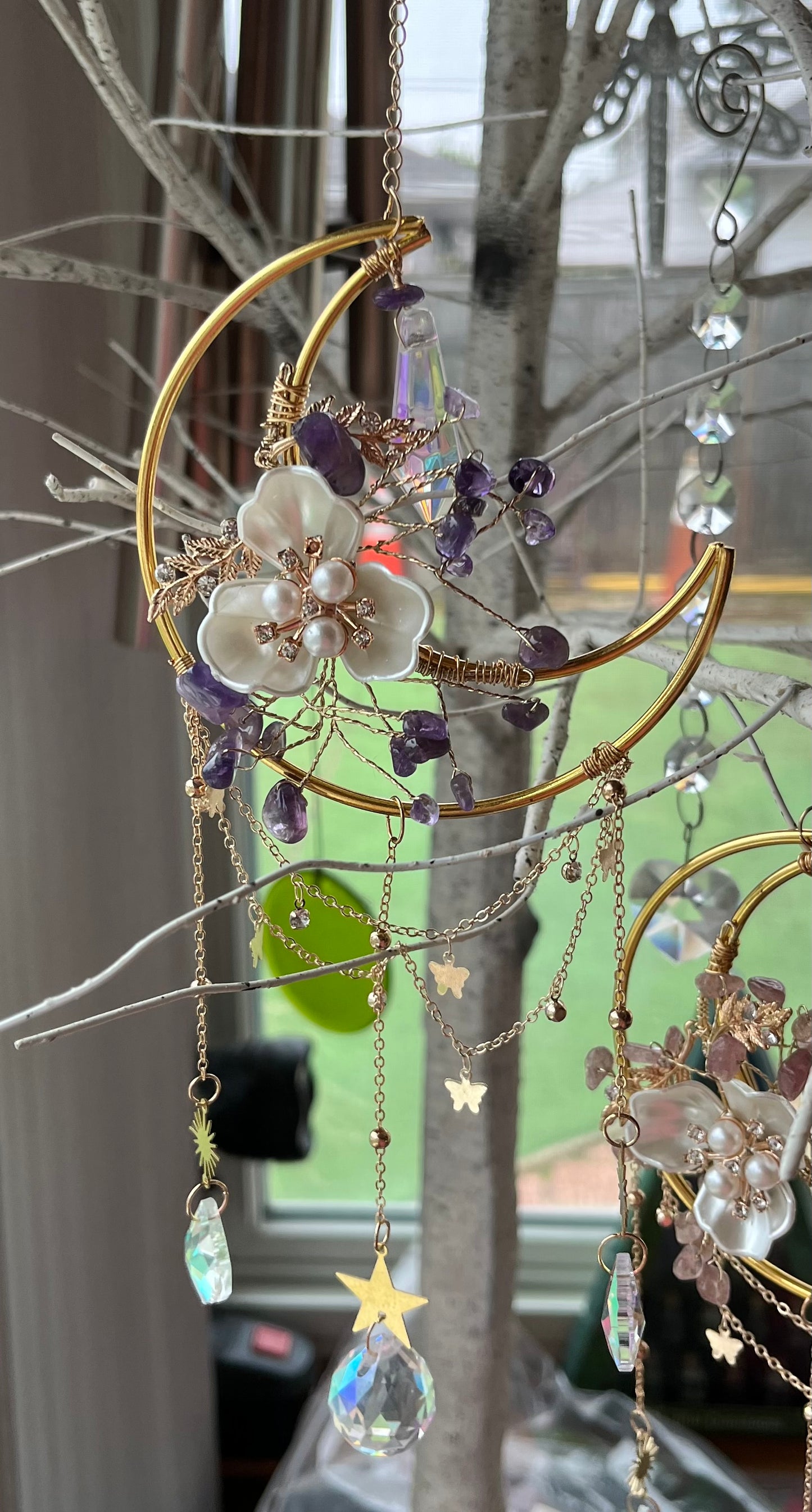 Moon/Flower Suncatcher