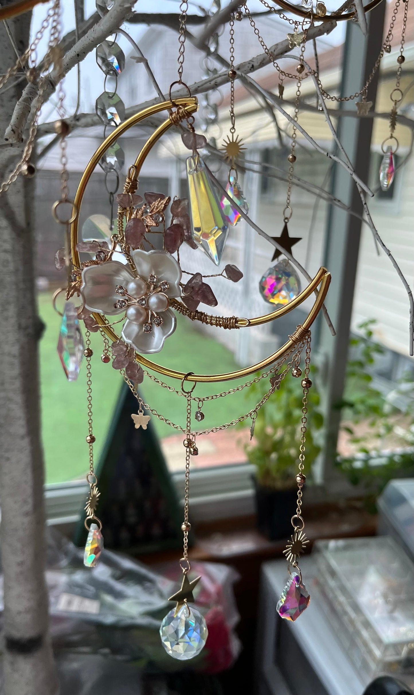 Moon/Flower Suncatcher